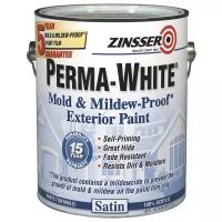 Zinsser Perma-White Mold & Mildew-Proof Exterior полуматовая белый 0.946 л 4 кг