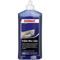Воск для автомобиля SONAX цветной полироль с воском (синий)