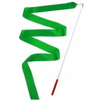 Лента гимнастическая с палочкой Grace Dance, 2 м, цвет зелёный