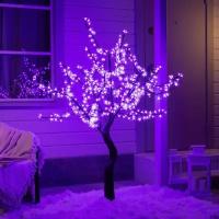 Luazon Lighting Светодиодное дерево «Сакура» 1.5 м, 540 LED, постоянное свечение, 220 В, свечение фиолетовое