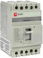 Выключатель автоматический EKF PROxima ВА-99 125/100А, 3P, 25кА