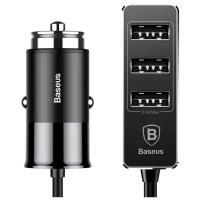 Автомобильное зарядное устройство Baseus Enjoy Together 4 USB CCTON, черный