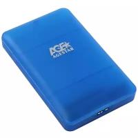 Корпус для жесткого диска Внешний корпус для HDD/SSD AgeStar 3UBCP3 SATA пластик синий 2.5