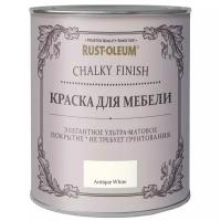 Краска ультраматовая для мебели Rust-Oleum Chalky Finish 0,125 л античный белый