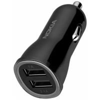 Зарядное устройство Nokia автомобильное Dual Car charger 5V 1+2.1A DC-310