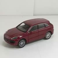 Металлическая машинка 1:34-1:39 PORSCHE CAYENNE TURBO, бордовый 43773D Welly