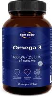 Омега-3 950 мг Lemcaps, 600 ЭПК / 250 ДГК в 1 капсуле, 60 капсул