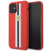 Чехол CG Mobile Ferrari On-Track Silicone case Stripes Hard для iPhone 11