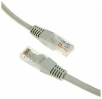 Патч-корд Gembird PP12e-20M, UTP 5е кат, RJ-45(m)-RJ-45(m), 20 м, серый