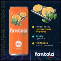 Газированный напиток «Fantola Citrus», 0,33 л ж/б