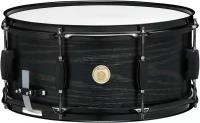 TAMA WP1465BK-BOW WOODWORKS SERIES SNARE DRUM 6.5'х14' малый барабан, тополь, цвет Black Oak Wrap