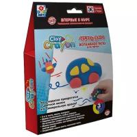 Масса для лепки 1 TOY Clay Crayon Машинка 3 цвета по 30 г (Т19008) 3 цв