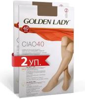 Гольфы женские GOLDEN LADY Ciao 40 синтетические (упаковка 2 пары), набор 2 упаковки, размер 0, цвет Melon