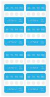 Термоиндикатор Lesiv L-Mark 4T - 50-70-90-110°С, цвет - синий 8 шт