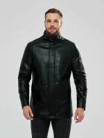 Кожаная куртка RATSKA дипломат, размер 58, черный
