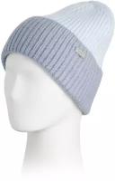 Шапка STEVE MADDEN OS голубая со светло-синим отворотом вязаная Turn Cuff Beanie