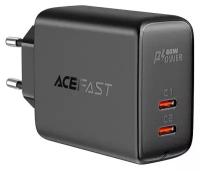 Сетевое зарядное устройство Acefast A9 Pd40w Usb-c+usb-c, черный