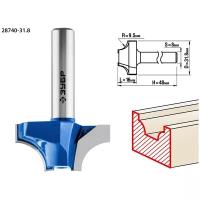 ЗУБР 31,8x16мм, радиус 9.5мм, фреза пазовая фасонная №1, 28740-31.8, серия Профессионал