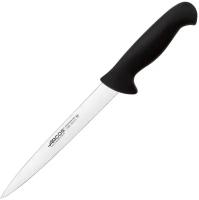 Нож кухонный для нарезки филе 19 см, черная рукоять нержавеющая сталь Nitrum, серия 2900, Arcos, 295225