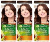 Garnier Стойкая крем-краска для волос Color Naturals, 5.25 Горячий шоколад, набор 3шт