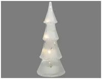 Светящееся украшение стекло, тёплые белые микро LED-огни, 8х22.5 см, батарейки, Peha Magic