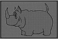 Коврик резиновый Носорог (400х600 мм) черный тип. КА 201-1 РТИ