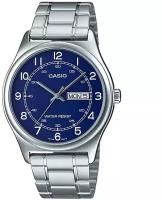 Наручные часы CASIO Collection MTP-V006D-2B, серебряный