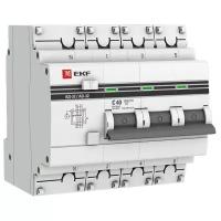 Дифференциальный автомат АД-32 3P+N 40А/30мА (характеристика C, тип AC, электронный, защита 270В), 4,5кА, EKF PROxima