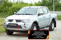 Защитная сетка переднего бампера Mitsubishi L200 2010-2013