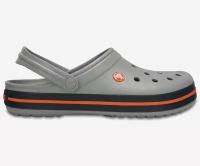 Сабо Crocs, полнота 6, размер M10W12 EU 43-44 28см, серый, синий