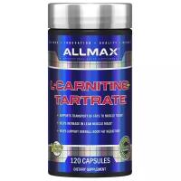 ALLMAX, L-карнитин и тартрат, L-carnitine + Tartrate, 120 капсул