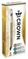 Ручка гелевая неавтоматическая золото металлик CROWN, 0,7мм