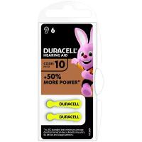 Батарейка Duracell ZA10 BL6 Zinc Air 1.45V DE