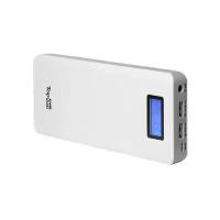 Внешний аккумулятор TopON TOP-T72/W 18000mAh (66.6Wh) QC 2.0, 2 USB для ноутбука, планшета, смартфона и аккумулятора авто. Белый
