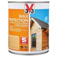 V33 антисептик Wax Protection, 1 кг, 0.9 л, сосна