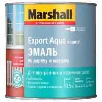 Эмаль акриловая (АК) Marshall Export Aqua Enamel, полуматовая, белый, 0.5 л