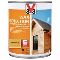 Антисептик для дерева с воском алкидный Wax Protection 2.5л, Калужница