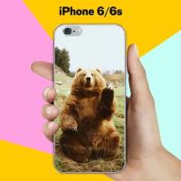 Силиконовый чехол на Apple iPhone 6/6s Медведь 13 / для Эпл Айфон 6/6с
