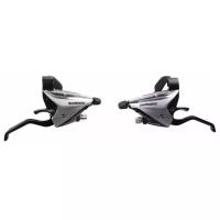 Шифтер/тормозная ручка Shimano Acera EF65 лев/пр 3x7 тр.+оплетк серебро ESTEF65P7A3S