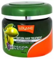 Маска для волос с маслом жожоба и протеинами шелка Lolane Natura Treatment for Dry & Damaged Hair + Jojoba Oil & Silk Protein, 100 мл