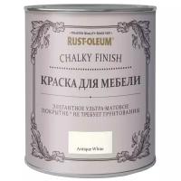 Rust-Oleum Chalky Finish Краска ультраматовая для мебели, Античный белый (0,750л)