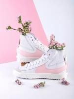 Женские кроссовки Nike Blazer Mid '77 Jumbo размер 38RU белый/розовый