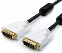 Кабель DVI Atcom AT0702 10.0м, DVI-D Dual link, 24 pin, 2 феррита, пакет