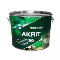 Краска акриловая Eskaro Akrit-20 полуматовая белый 2.85 л