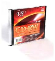 Носители информации CD-RW, 4x-12x, VS, Slim/5, VSCDRWSL501