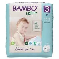 Bambo Nature подгузники 3 (4-8 кг), 28 шт