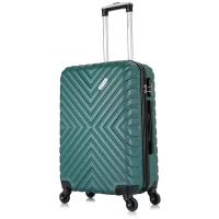 Чемодан L'case New Delhi NEWD0202, 55 л, размер M, зеленый