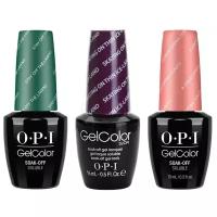 Гель-лак OPI GELCOLOR, Комплект 3 цвета. (1. Stay Off The Lawn 2.Skating On Thin Ice-Land 3.A Great Opera-Tunity) Объем 15 мл