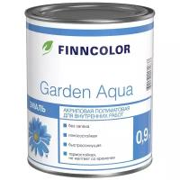 Эмаль акриловая Finncolor Garden Aqua база А, белая, полуматовая (0,9л)