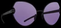 Титановые солнцезащитные очки GRESSO Scarlett - кошачий глаз / фиолетовые